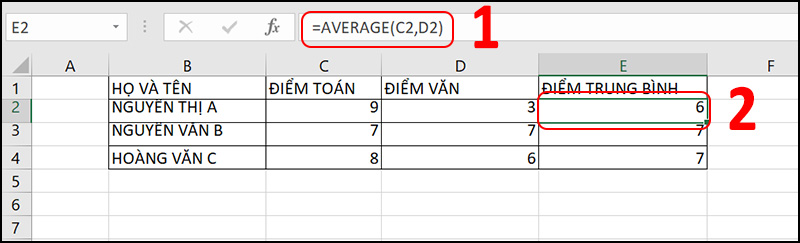 H&agrave;m AVERAGE